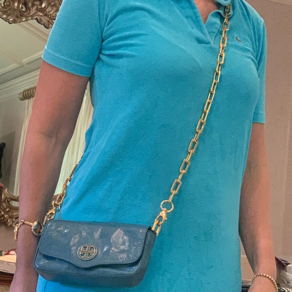 Tory Burch Blue Leather Crossbody - Picture 8 of 8